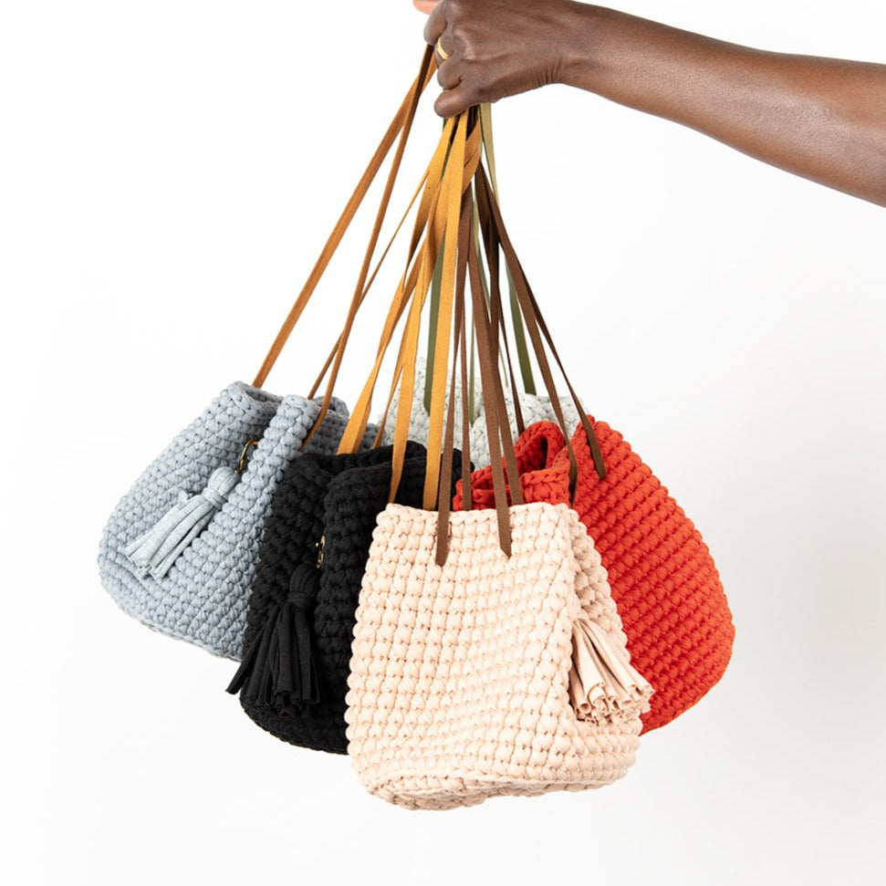 Next Level Crochet : Rope Bag with Vegan Leather Handles Workshop